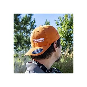 Boné de Beisebol Flex Fit Futaba Modelo Laranja