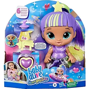 Boneca Baby Alive Star Besties 6 Peças - Conjunto Hasbro F7360 F6967