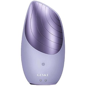 Escova de Limpeza Facial GESKE Sonic Thermo 6 em 1 - Roxo