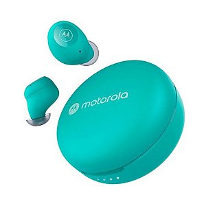 Fone de Ouvido Bluetooth Motorola Moto Buds 250 com Microfone - Cor Teal