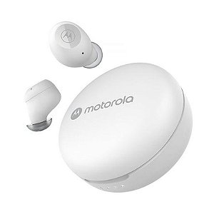 Fone Bluetooth Motorola Moto Buds 250 com Microfone - Cor Branca