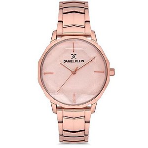 Relógio Feminino Daniel Klein DK.1.12555-4 Premium em Rosa Ouro