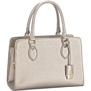 Bolsa Feminina David Jones CM7029F - Prata Elegante e Sofisticada