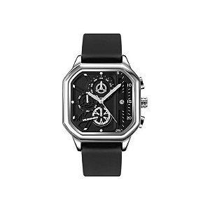 Relógio Hummer Multifuncional com Pulseira de Borracha Preta WH2-224243