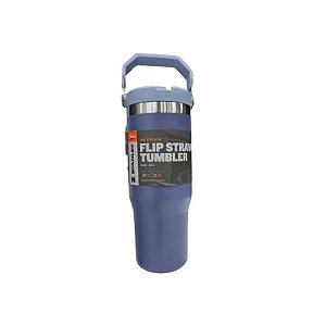 Copo Térmico Stanley com Canudo - 887ML - Cor Azul Marinho