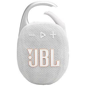 Caixa de Som Bluetooth JBL Clip 5 - Porta-voz Compacto Branco