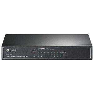 Switch TP-Link 8 Portas Desktop TL-SG1008P com PoE - 10/100/1000 Mbps