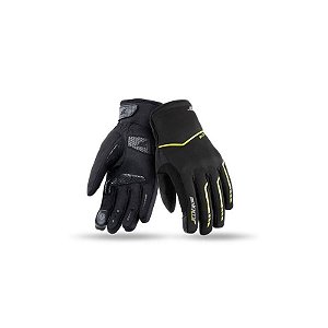 Luva Motociclista Seventy Degrees SD C49 Winter Urban Preta e Amarela - Tamanho L