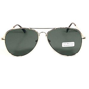 Óculos De Sol Tommy Hilfiger Unissex Simon Om514 Dourado Brilhante