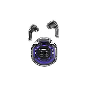 Fone De Ouvido Bluetooth Sem Fio Acefast T8 Com Led Crystal - Preto