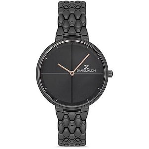 Relógio Daniel Klein Premium Feminino DK.1.12666-5 com Pulseira Preta