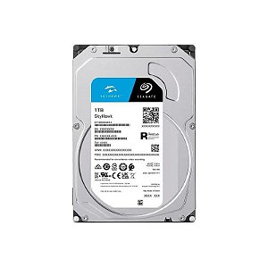 Disco Rígido Seagate Skyhawk 1TB 5400RPM 256MB - HD 3.5 - Prata