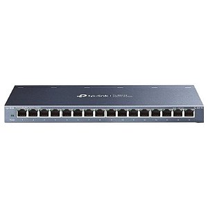 Hub Switch TP-Link TL-SG116 16 Portas 10/100/1000 Mbps - Rede Rápida e Confiável para seu Computador Desktop.