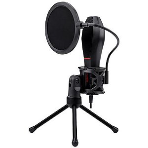 Microfone Redragon Quasar 2 GM200-1 USB Omnidirecional para Streaming - Preto