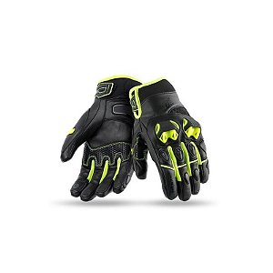 Luva Motociclista Inverno Setenta Graus SD N47. Urbana. Tamanho L - Preto e Amarelo