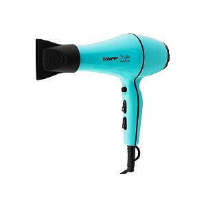 Secador De Cabelo Taiff Style Secu20 2.000 Watts 127V ~ 50 60 Hz Azul Preto