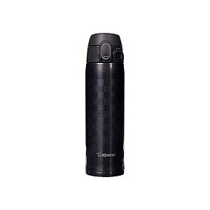 Garrafa Térmica Zojirushi Ichimatsu Preto 480Ml Em Aço Inoxidável