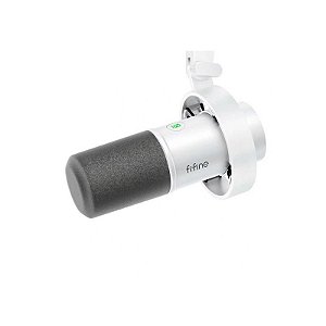 Microfone Sem Fio Fifine K688W USB/XLR - Branco Profissional