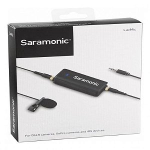 Microfone Profissional Para Câmeras Dslr De 2 Canais Marca Saramonic