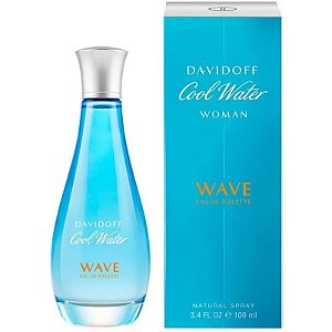 Perfume Feminino Davidoff Cool Water Wave 100mL EDT - Fragrância Refrescante