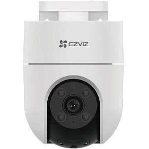 Câmera De Segurança Ip Ezviz H8C Full Hd - Branca Com Visão Noturna