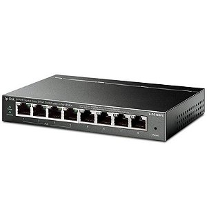 Roteador Switch Gigabit 8 Portas TP-Link TL-SG108PE - 1000Mbps - Cor Cinza