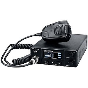 Rádio PX Megastar MG57 - 343 Canais AM/FM/PA - Cor Preta