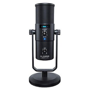 Microfone USB Profissional M-Audio Uber Mic com Saída para Fones de Ouvido