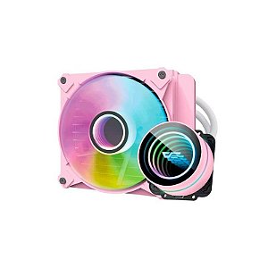 Cooler Líquido para Processador Darkflash DX120 V2.6 - Rosa (Compatible com Intel e AMD)