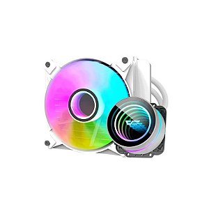 Cooler Líquido para Processador Darkflash DX120 V2.6 - Branco (Compatível com Intel e AMD)