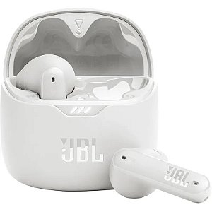 Fone de Ouvido JBL Tune Flex Bluetooth Branco com Cancelamento de Ruído