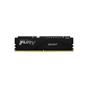 Memória RAM Kingston DDR5 16GB 5200MHz Black Fury Beast - KF552C36BBE-16