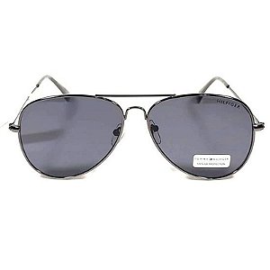 Óculos Tommy Hilfiger Unissex Simon Om514 Shiny Dark Gunmet 66396437 000 870 Std