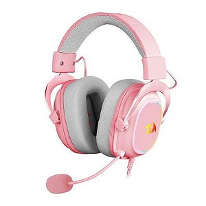 Fone de Ouvido Redragon Zeus X H510P RGB 7.1 Pink - USB