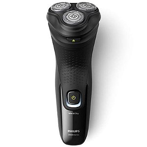 Barbeador Elétrico Recarregável Philips X3021 - Preço Promocional - Preto