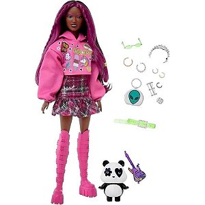 Boneca Barbie Extra da Mattel - Modelo GRN27-HKP93 com Acessórios Fashion