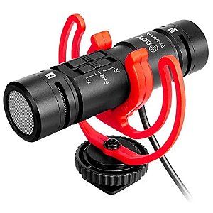 Microfone Direcional Boya BY-MM1 Pro para Captura de Áudio em Câmeras e Smartphones