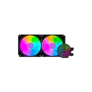 Cooler de Água para Processador Darkflash DC240 RGB - Preto (Compatível com Intel e AMD)