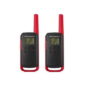 Rádio Comunicador Motorola T210 Kit Preto Com 20 Milhas De Alcance E Garantia De 2 Anos