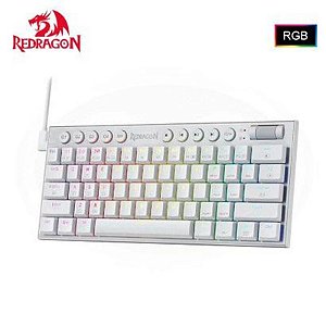 Teclado Mecânico Redragon K632W-RGB Horus Mini Branco com Fio