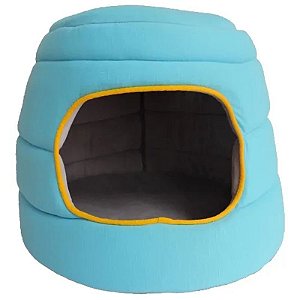 Cama Dome Turquesa para Gato 33x31x15cm - AFP 2742