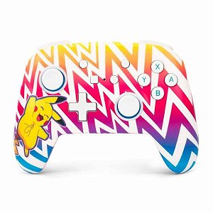 Controle PowerA Pikachu Enhanced com Fios para Nintendo Switch - Modelo PWA-A-08651