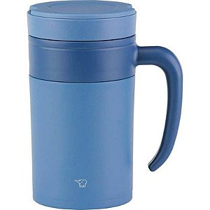 Garrafa Térmica Zojirushi Com Infusor Duplo E Filtro 480Ml Azul