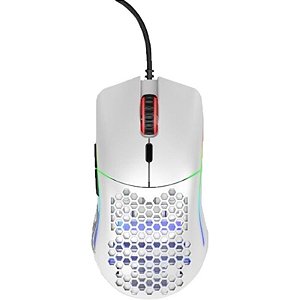 Mouse Gamer Glorious O RGB Branco com Cabo - Alta Precisão e Desempenho
