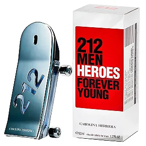 Perfume Masculino Carolina Herrera 212 Men Heroes Forever Young EDT 50mL
