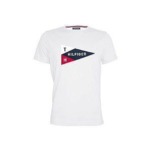 Camiseta Perfume Tommy Hilfiger Masculino Mw0Mw03569 118 Áudio M Branco