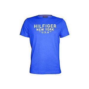 Camiseta Perfume Tommy Hilfiger Masculino Mw0Mw03573 491 Áudio M Azul