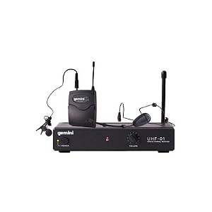 Headset Sem Fio Uhf 01HL - Sistema de Microfone Profissional Gemini