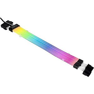 Cabo Extensor Lian Li Strimer Plus V2 RGB 8PIN para Montagem Customizada