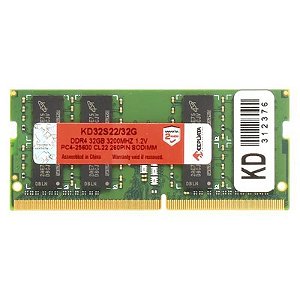 Memória DDR4 32GB 3200MT/s Keepdata para Notebook - KD32S22/32G